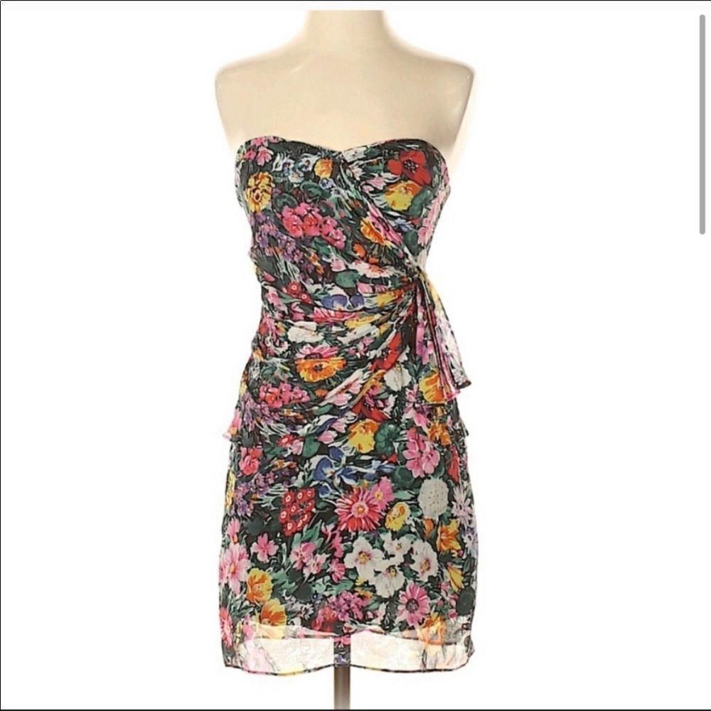 Yumi Kim Strapless Floral Dress - Multicolor